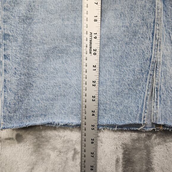 Maurices M. Jeans Skirt Womens 10 Blue High Rise Pencil Front Slit Stretch Denim - Picture 9 of 10